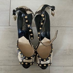 Snakeskin michael Kors women’s heels